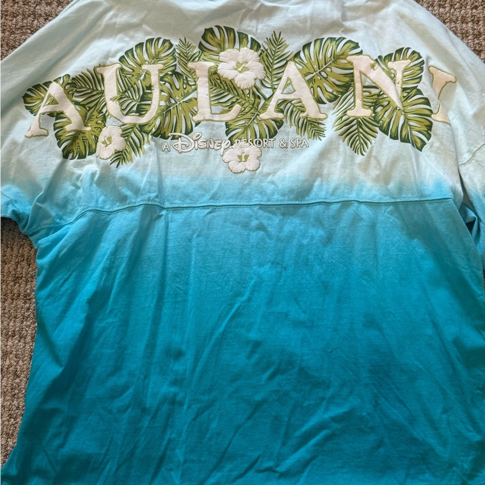 Disney Aulani Blue Ombre Long Sleeve Tee Spirit Jersey
